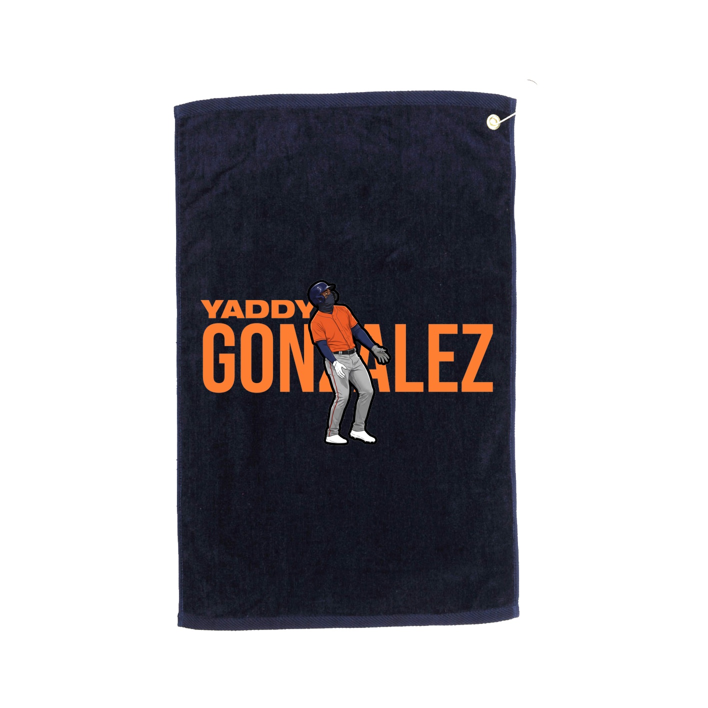 Golf Towel — Player Name in Navy