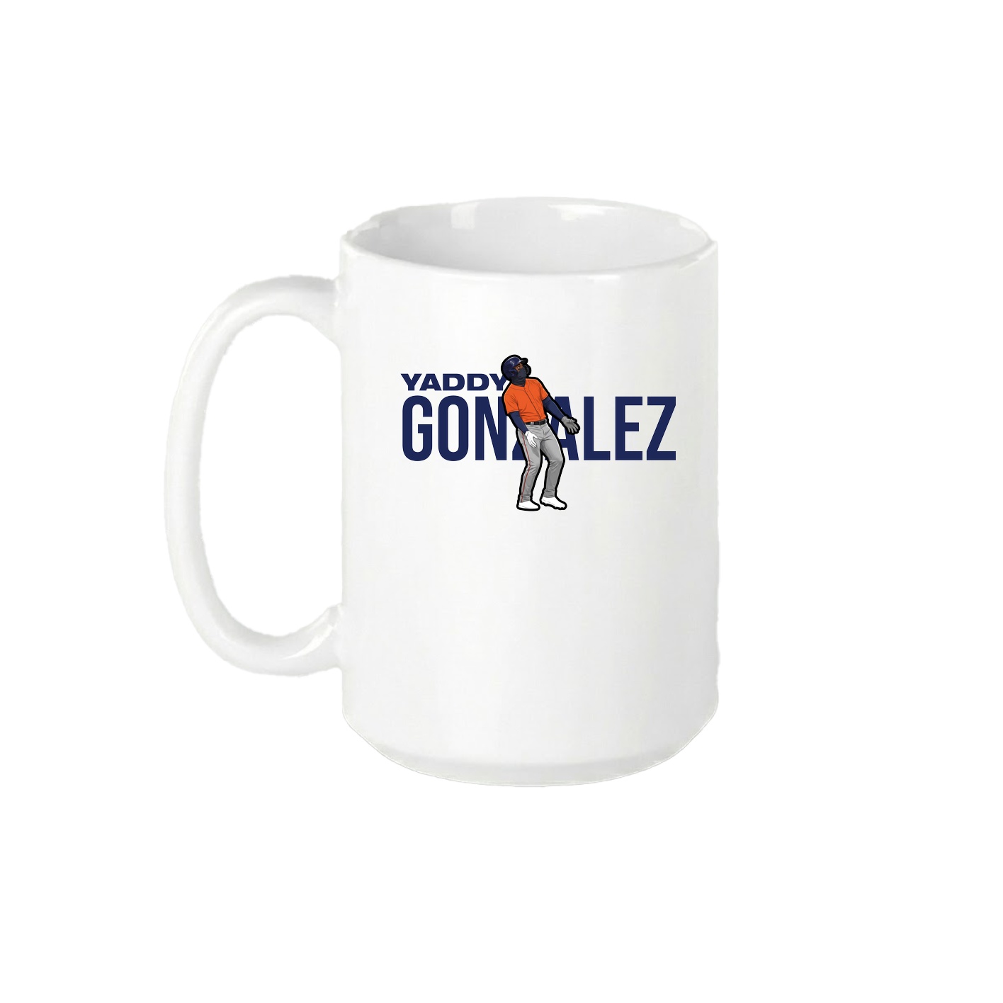 15oz Coffee Mug — Player Name in White