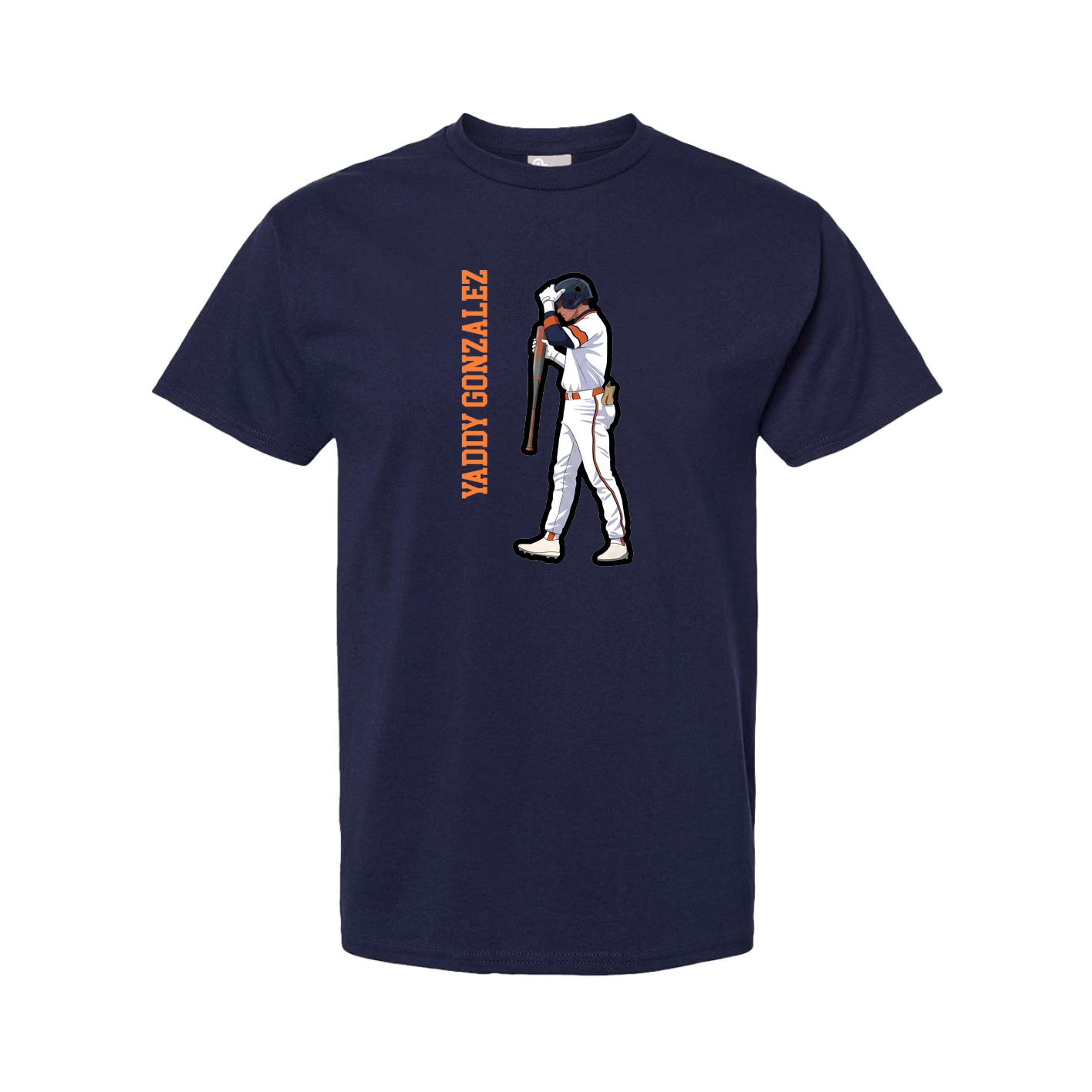 Tee — Name Vertical in Navy