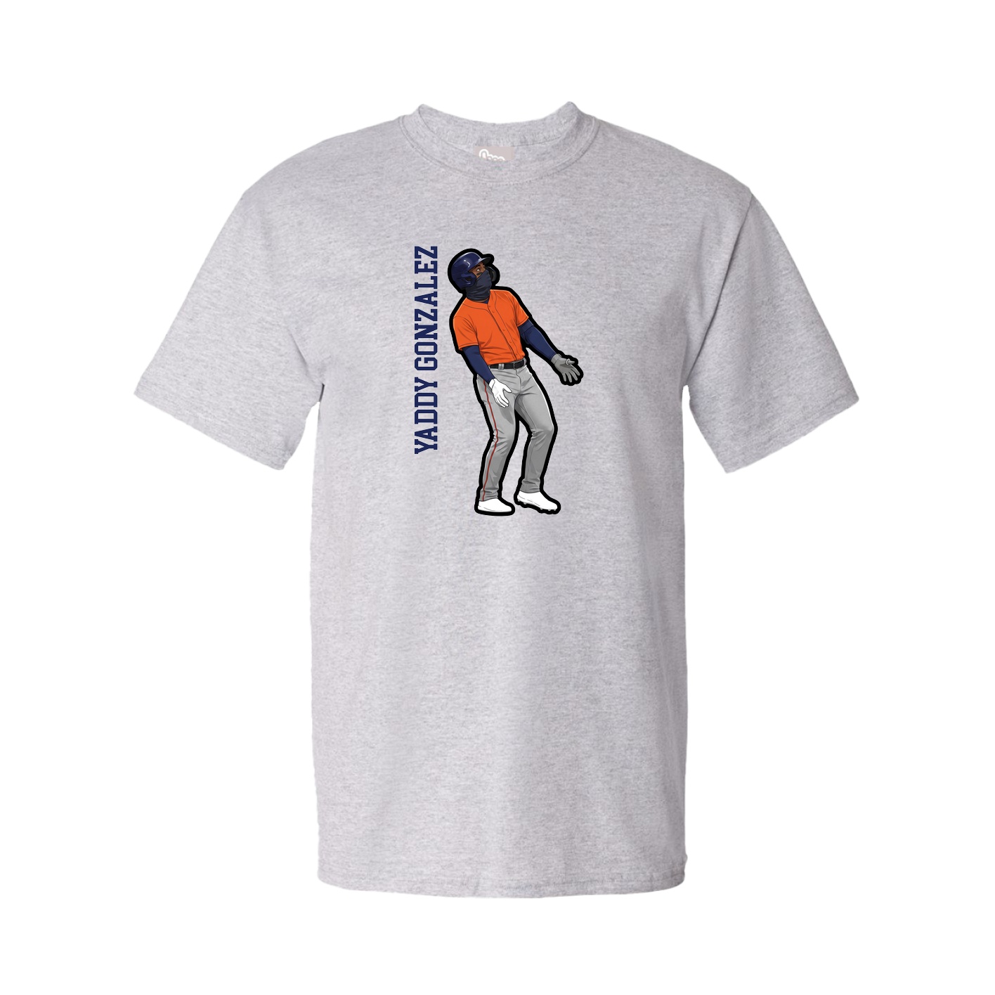 Tee — Name Vertical in Grey