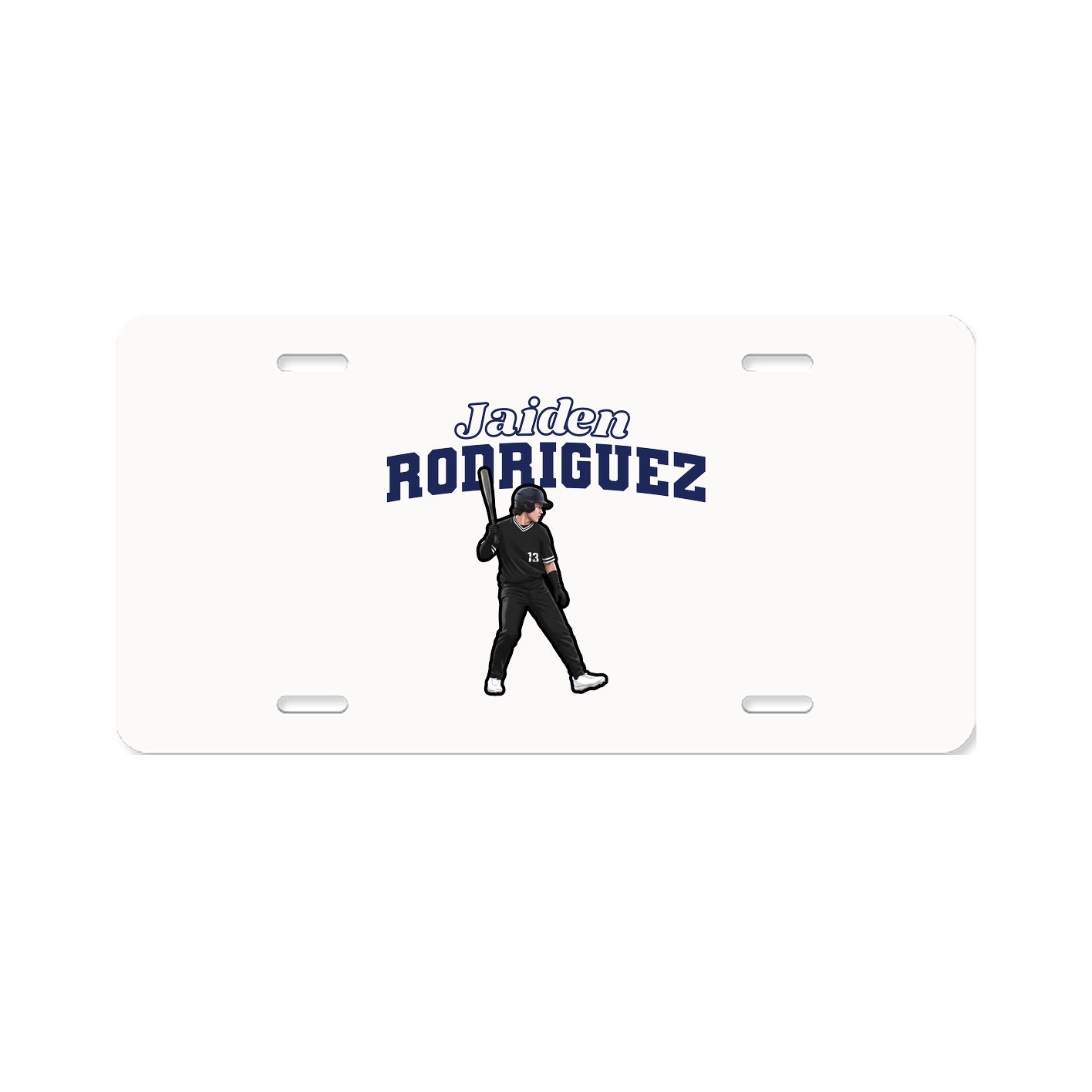 License Plate — Name Arch in Classic