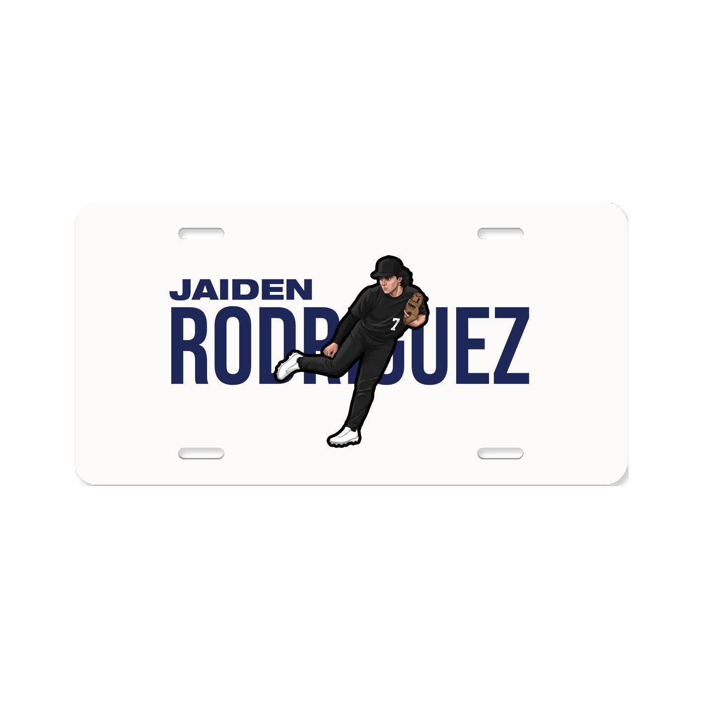 License Plate — Player Name in Classic