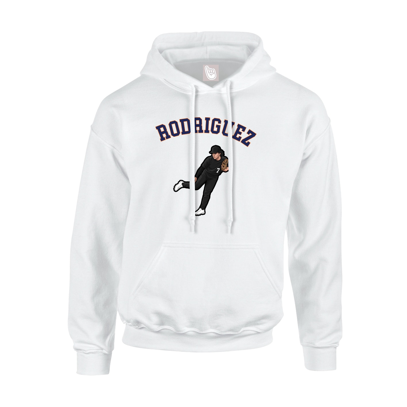 Youth Hoodie — Shirsey Arch in White