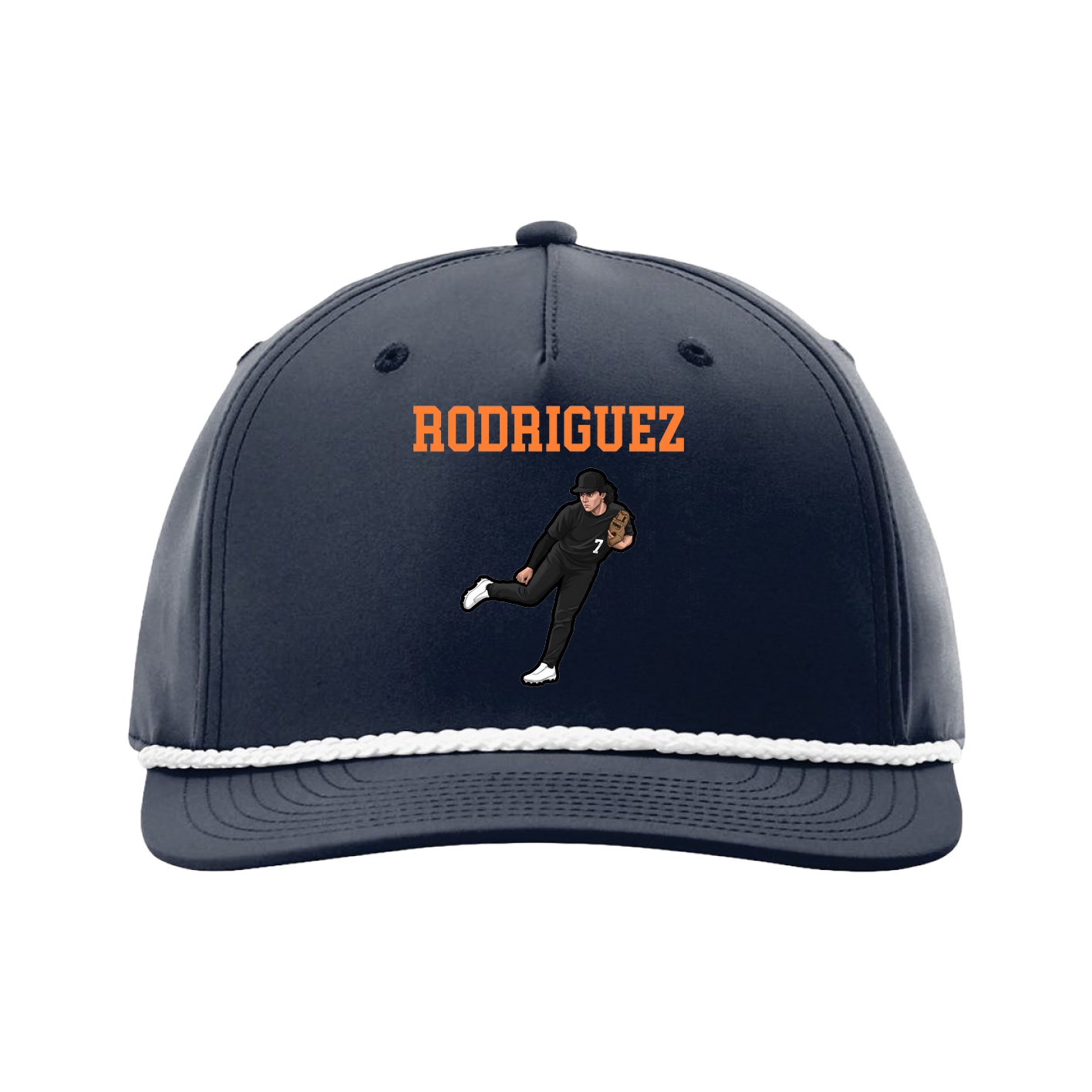 Five-Panel Classic Rope Cap — Shirsey in Navy
