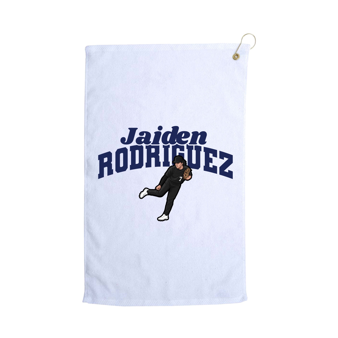 Golf Towel — Signature Arch in White