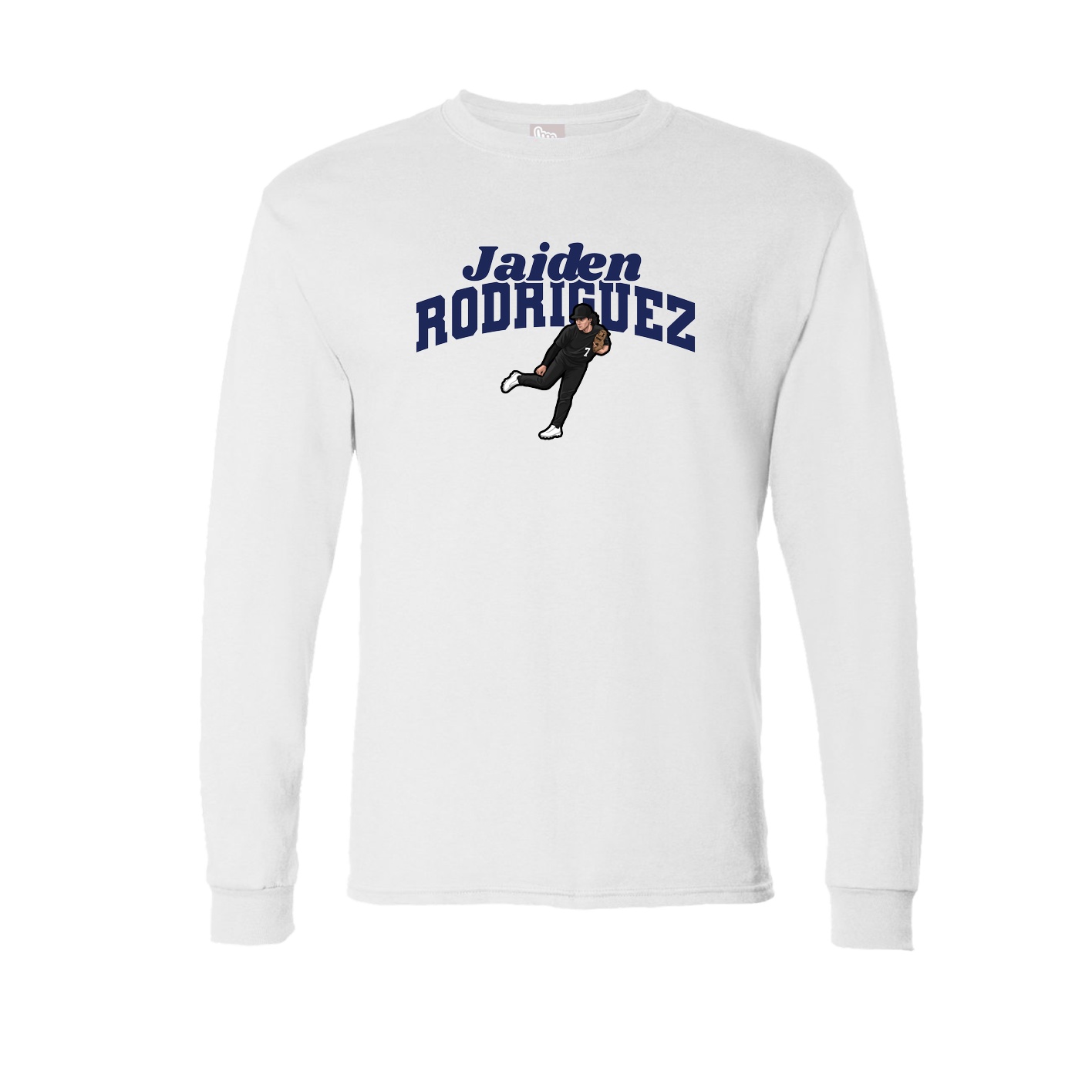 Long Sleeve Tee — Signature Arch in White