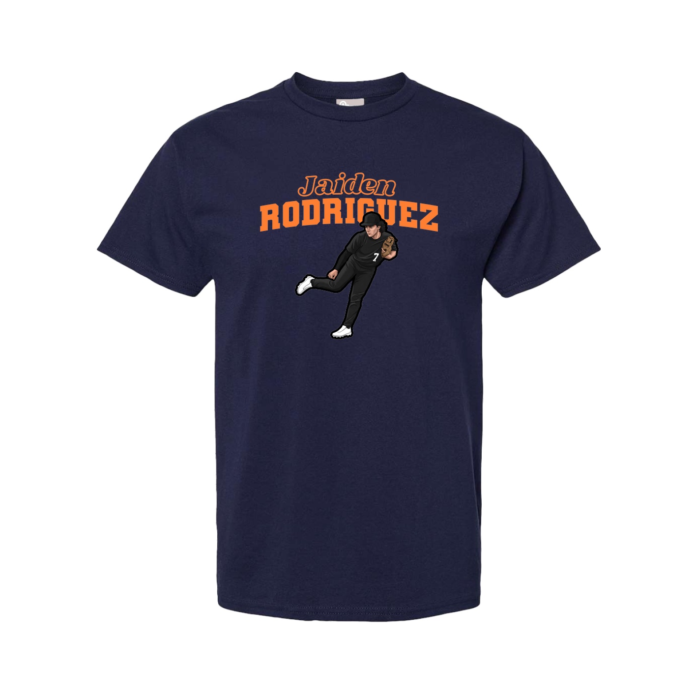 Youth Tee — Name Arch in Navy