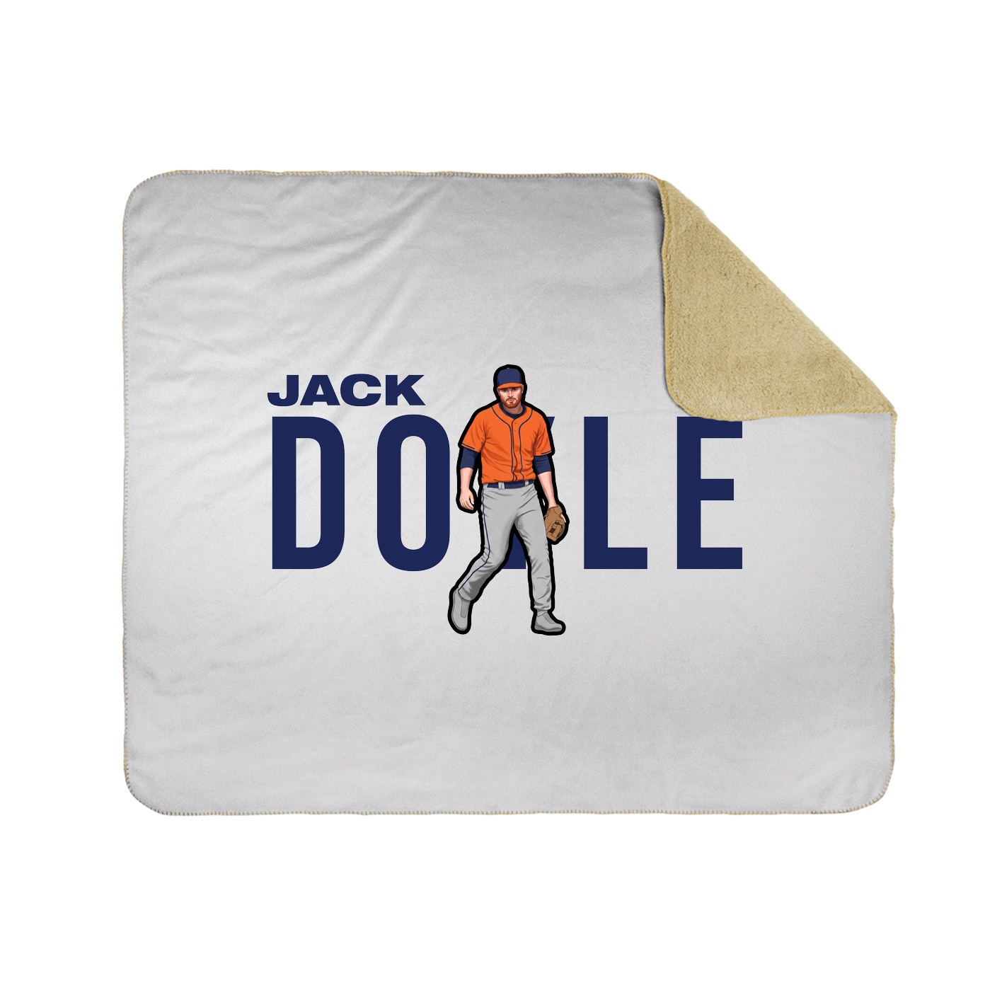 Throw Blanket — Player Name in White