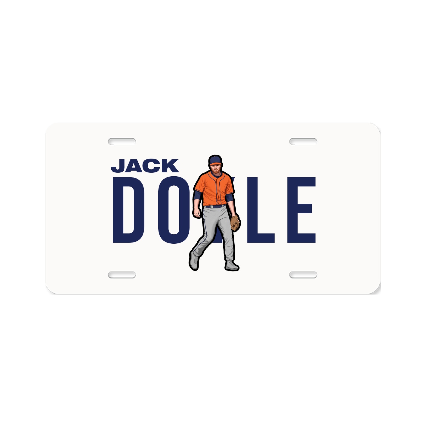 License Plate — Player Name in Classic