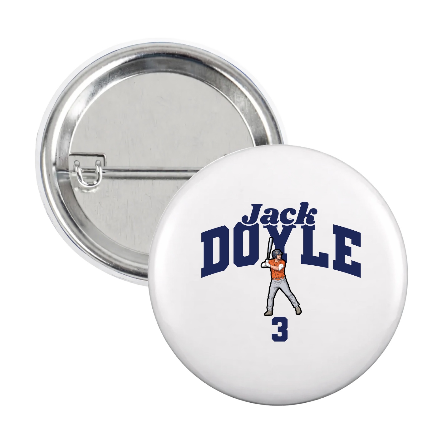 Game Day Button — Signature Arch in White