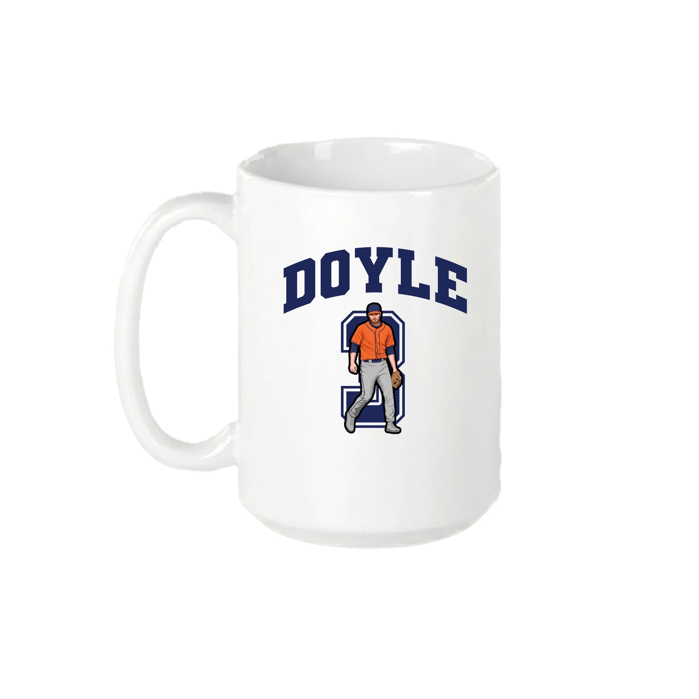 15oz Coffee Mug — Number in White