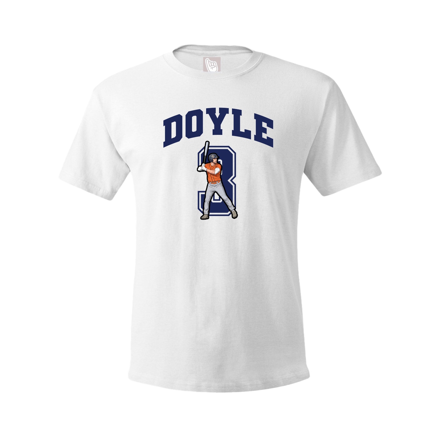 Youth Tee — Number in White