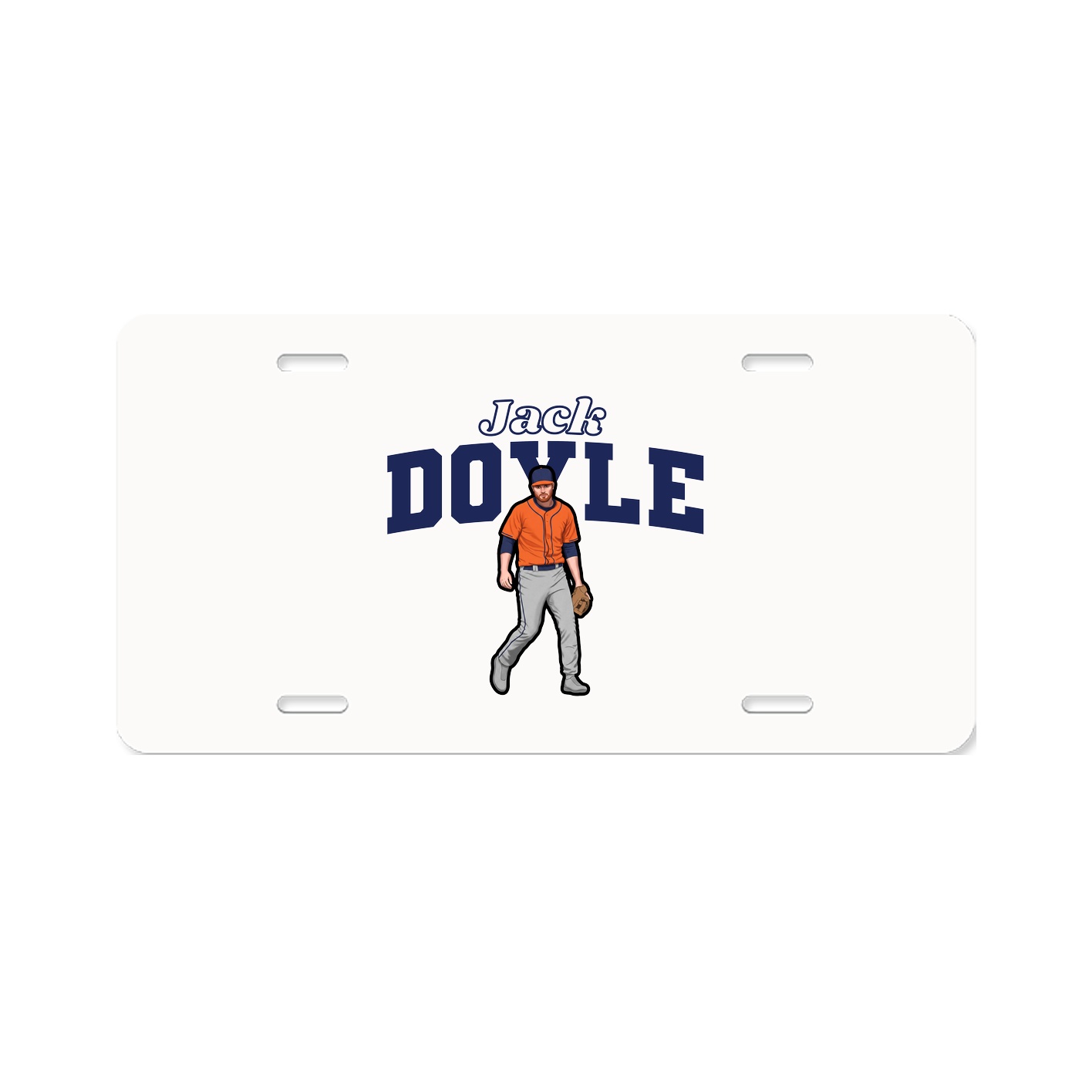 License Plate — Name Arch in Classic