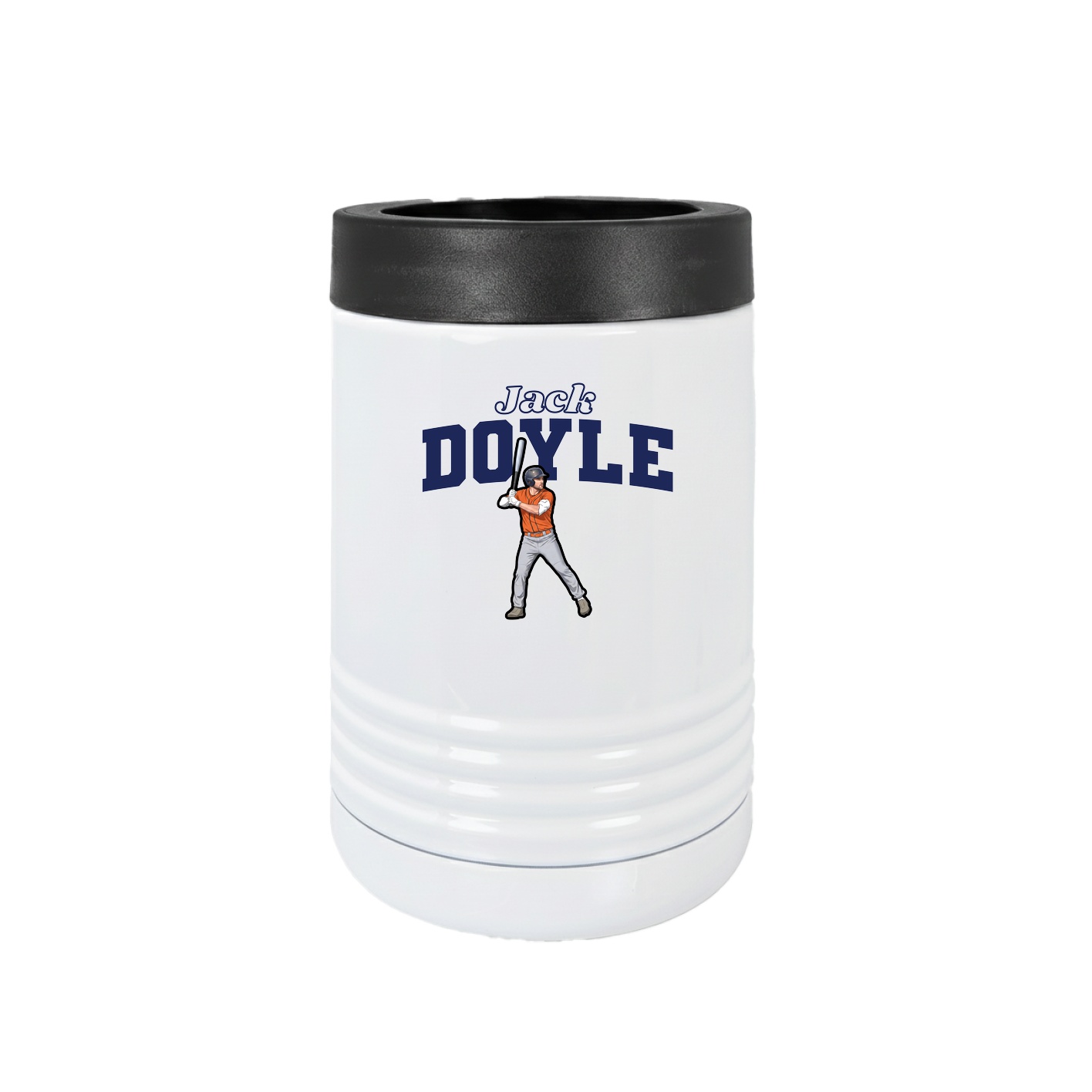 Beverage Holder — Name Arch in White