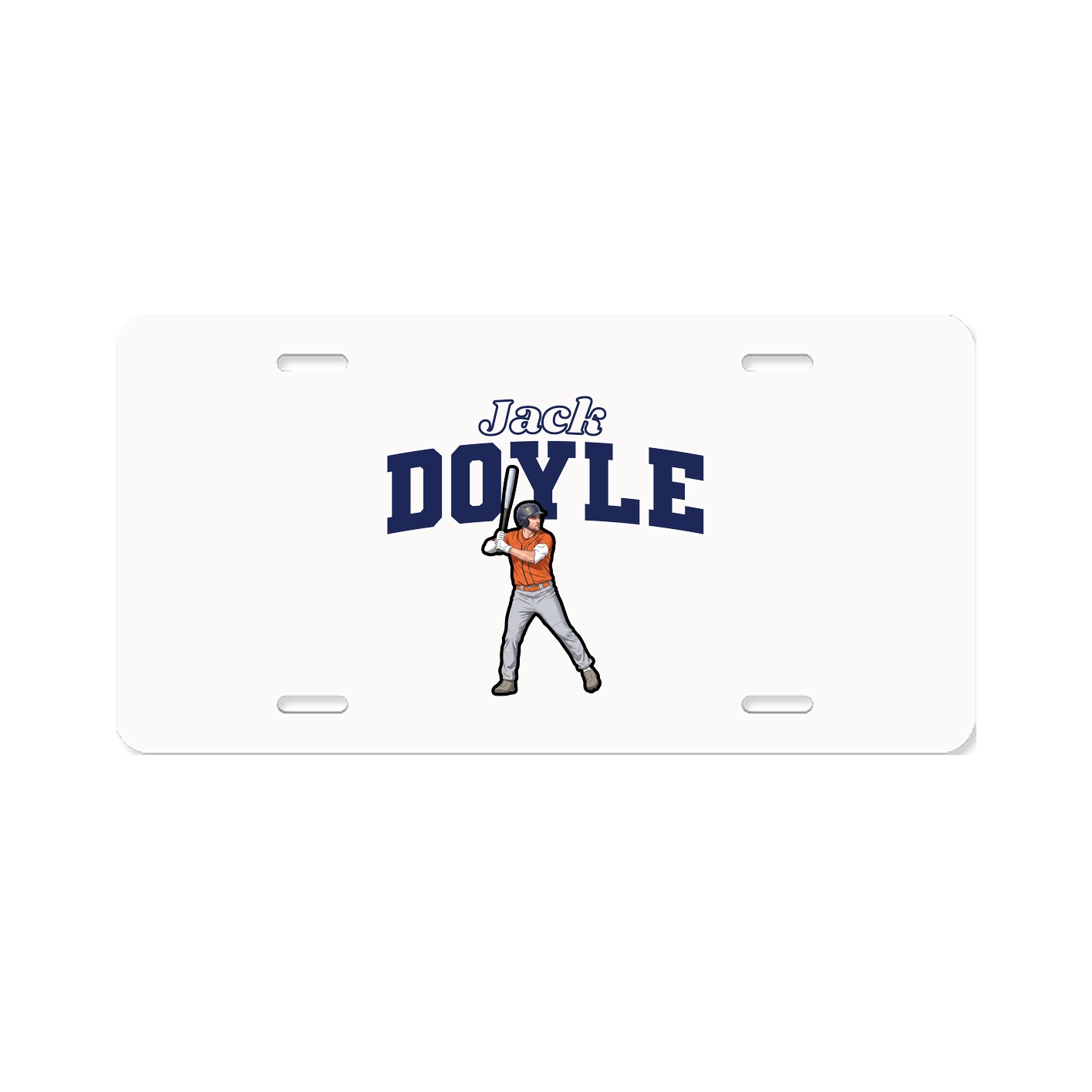 License Plate — Name Arch in Classic