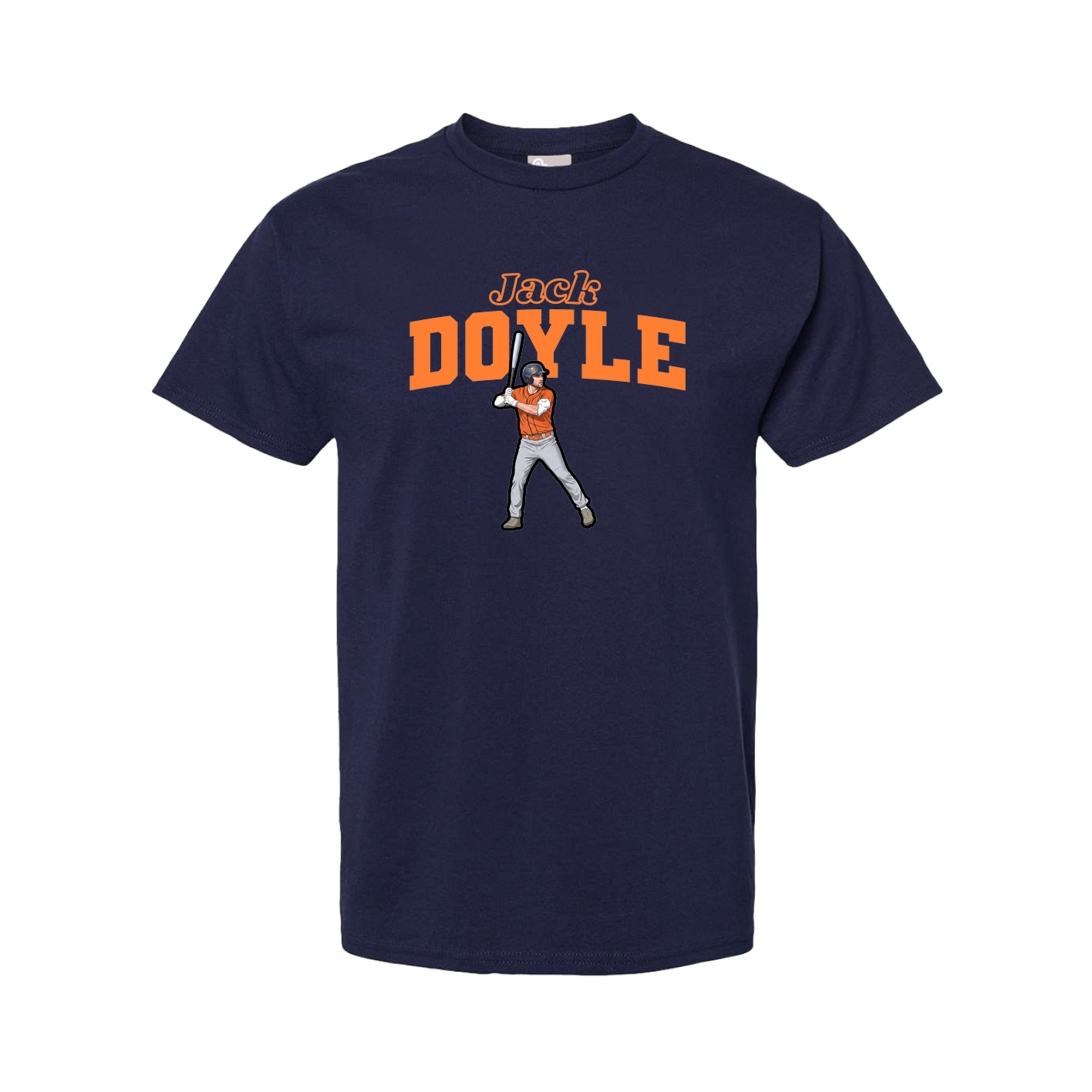 Youth Tee — Name Arch in Navy