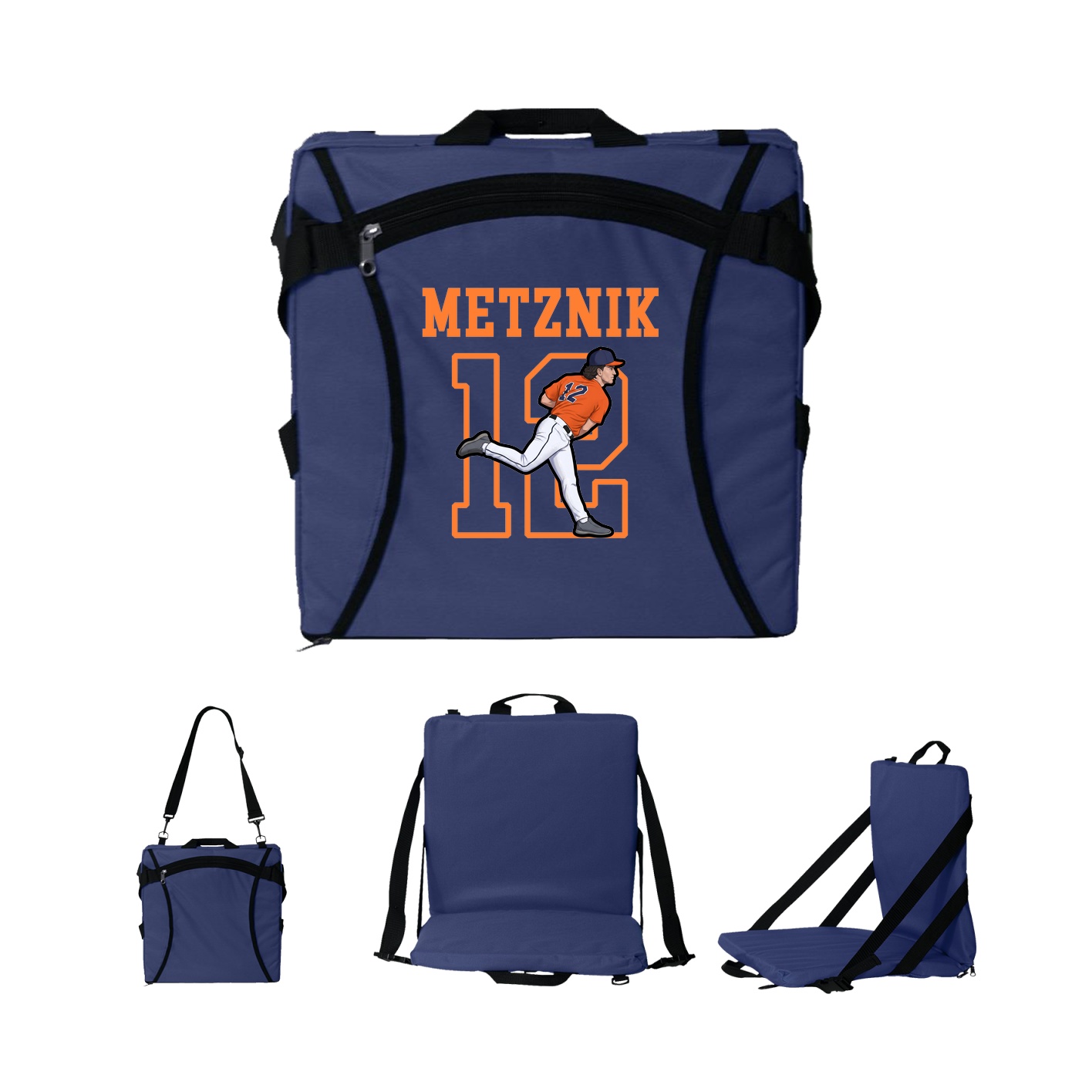 Folding Stadium Seat — Shirsey in Navy
