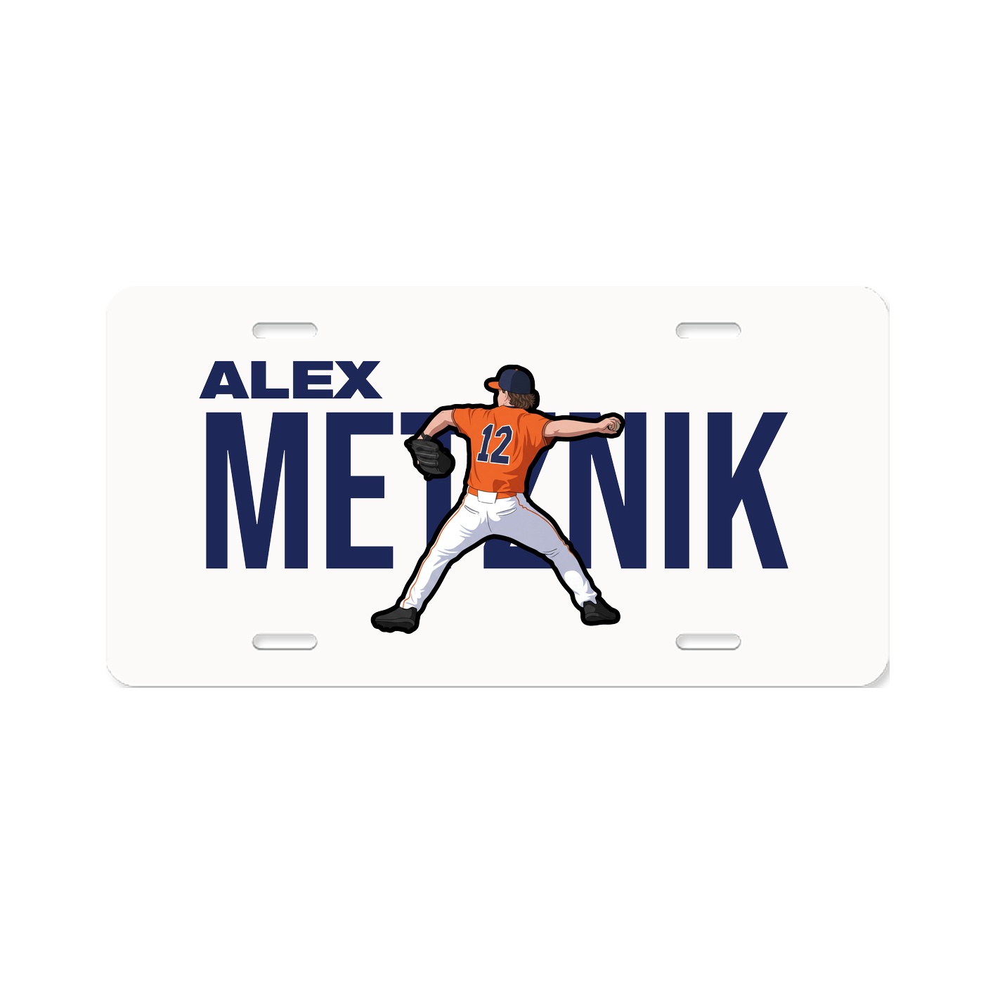 License Plate — Player Name in Classic
