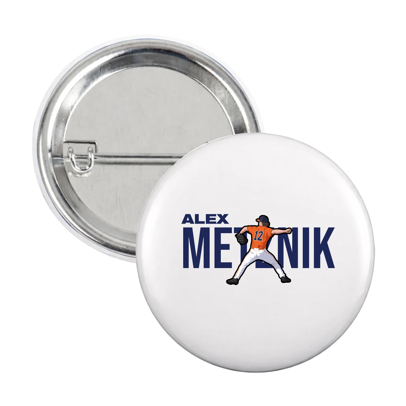 Game Day Button — Player Name in White