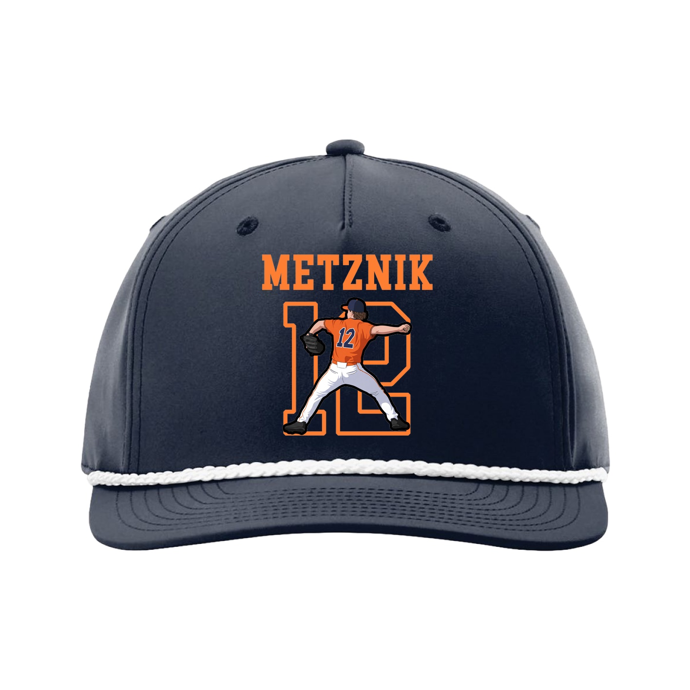 Five-Panel Classic Rope Cap — Shirsey in Navy