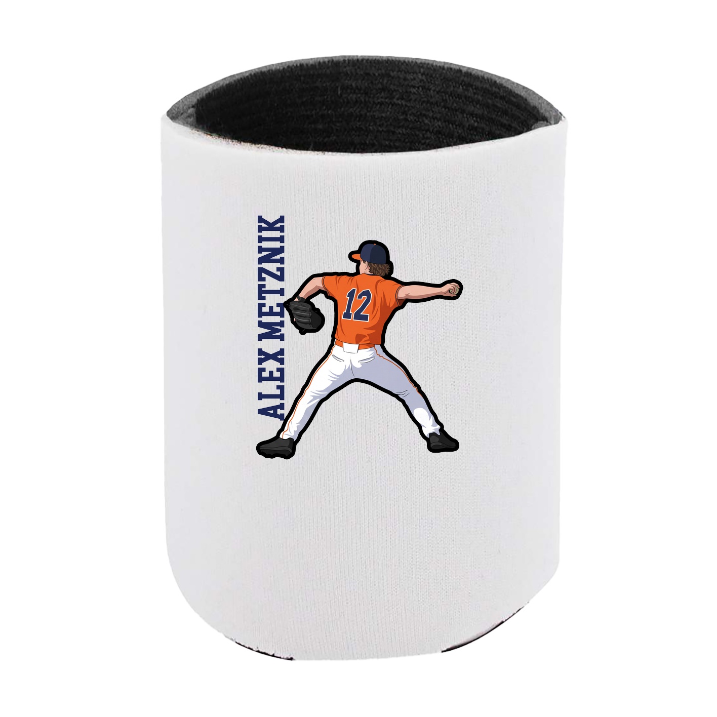 Can Holder — Name Vertical in White
