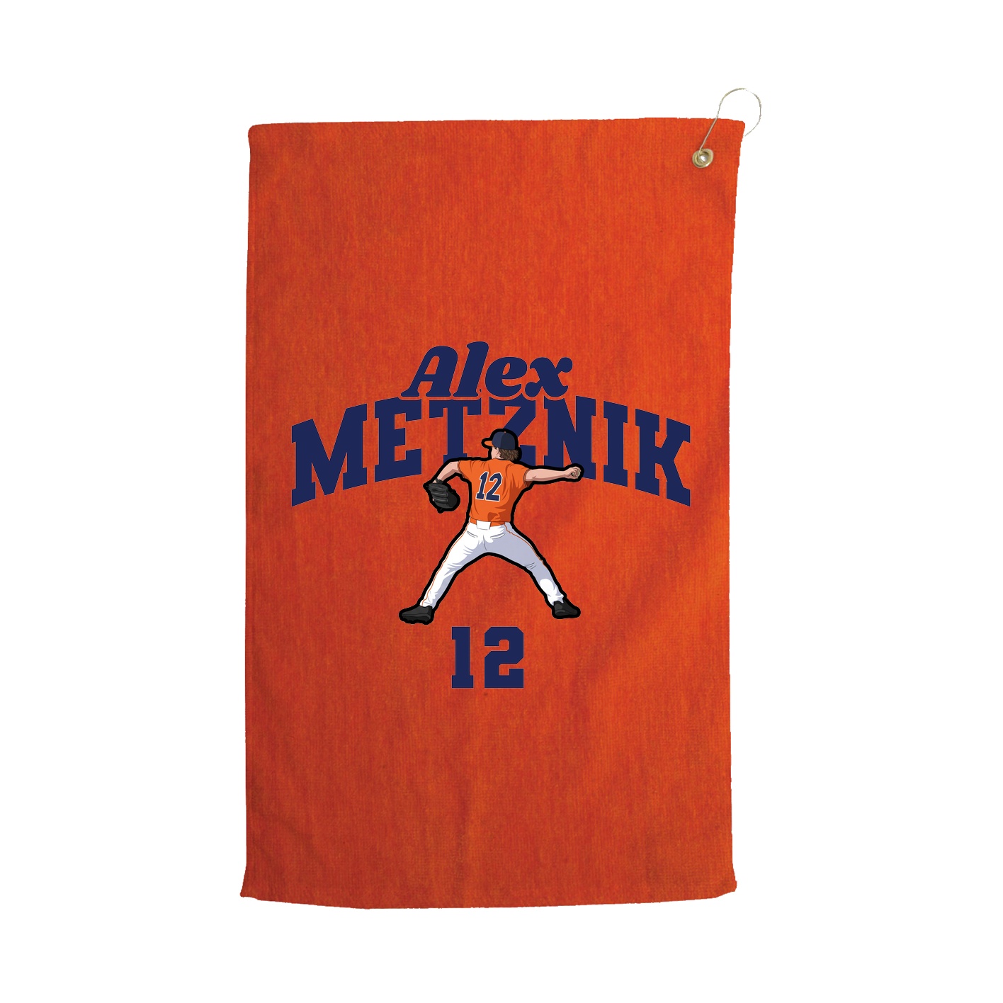 Golf Towel — Signature Arch in Orange