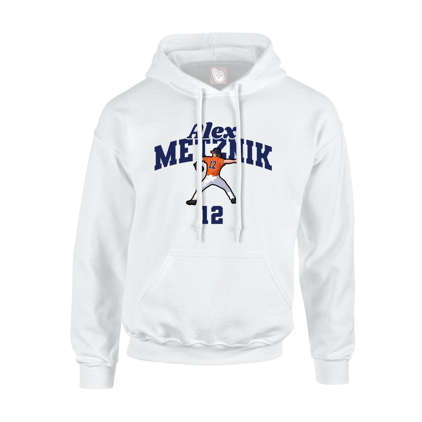 Hoodie — Signature Arch in White