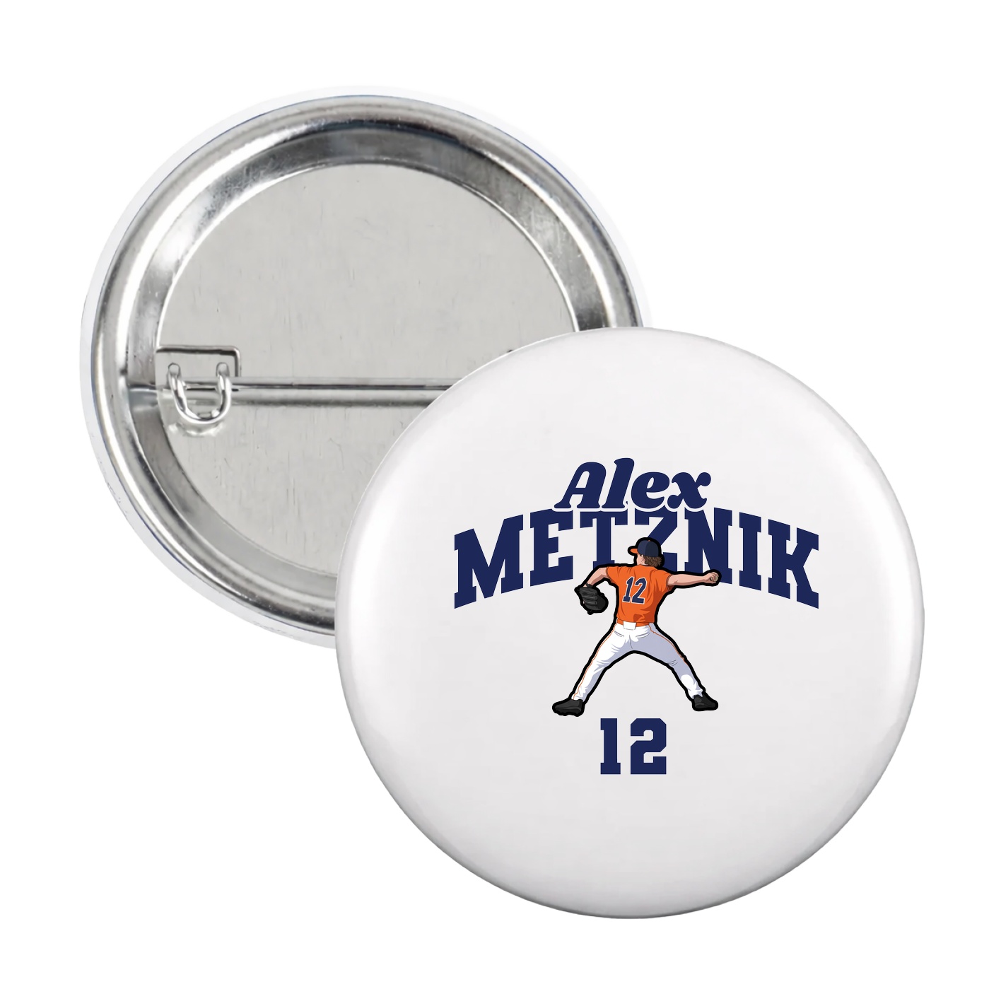 Game Day Button — Signature Arch in White