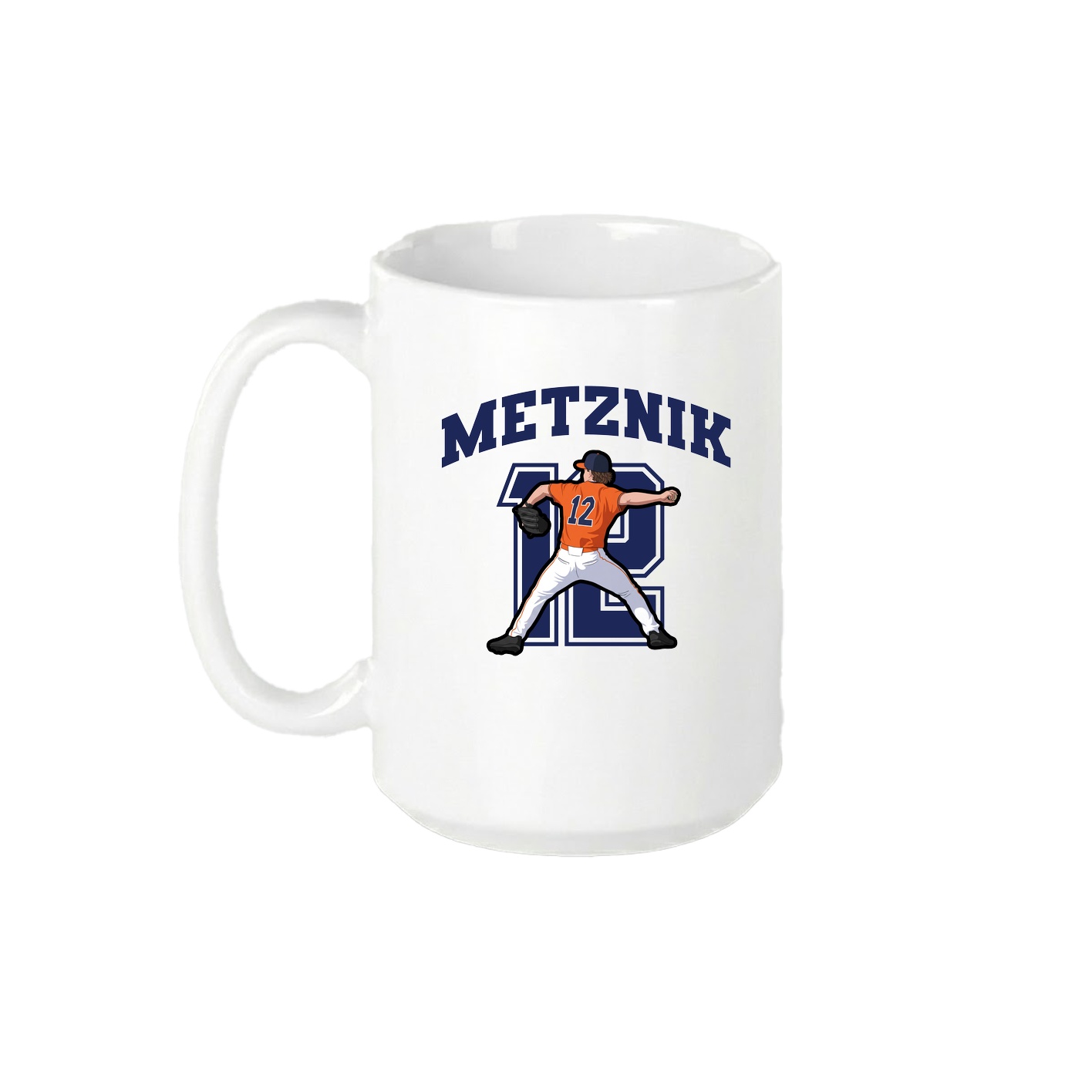 15oz Coffee Mug — Number in White