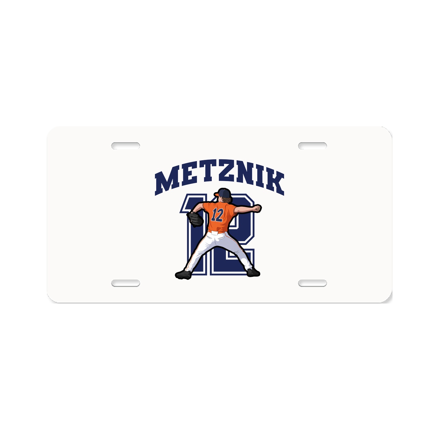 License Plate — Number in Classic