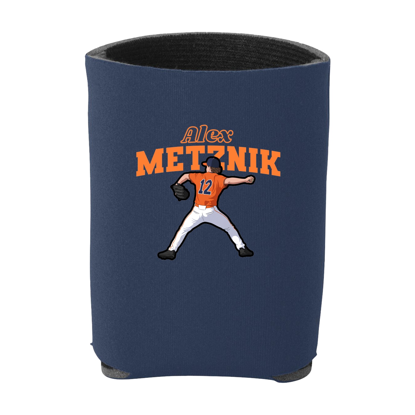 Can Holder — Name Arch in Navy