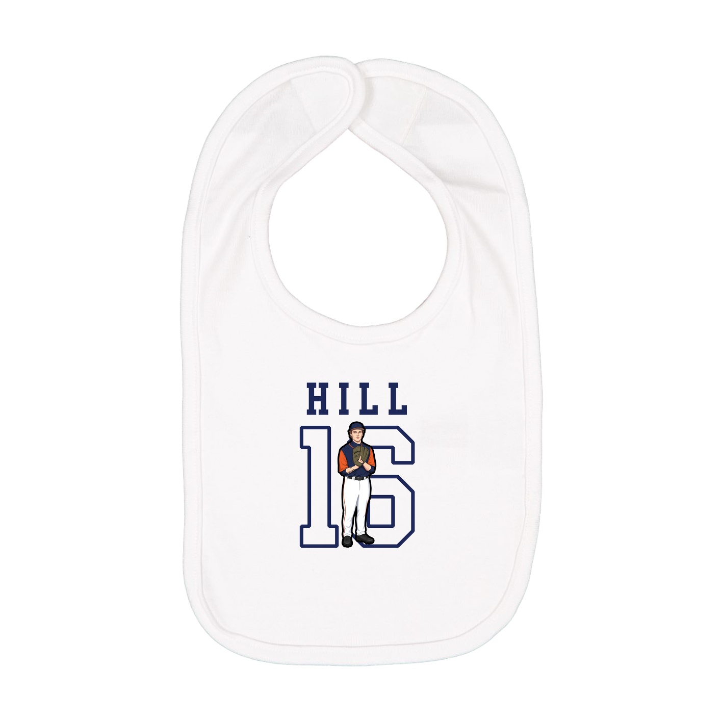 Infant Bib — Shirsey in White