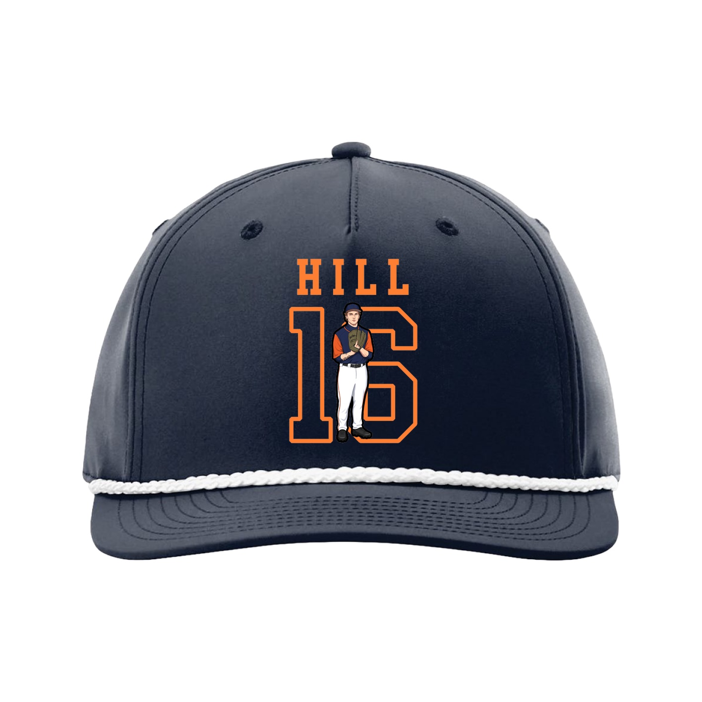 Five-Panel Classic Rope Cap — Shirsey in Navy