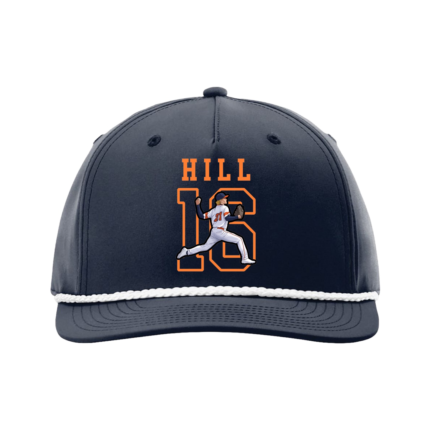Five-Panel Classic Rope Cap — Shirsey in Navy