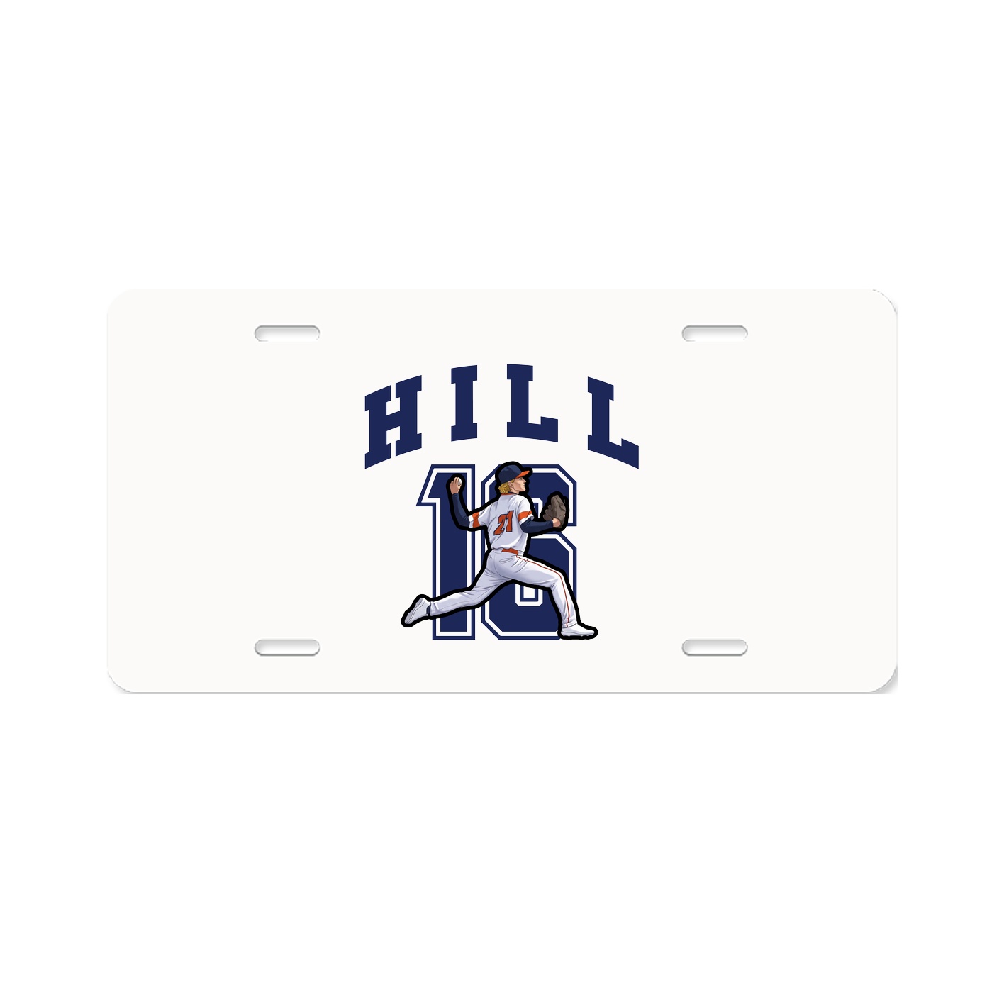 License Plate — Number in Classic