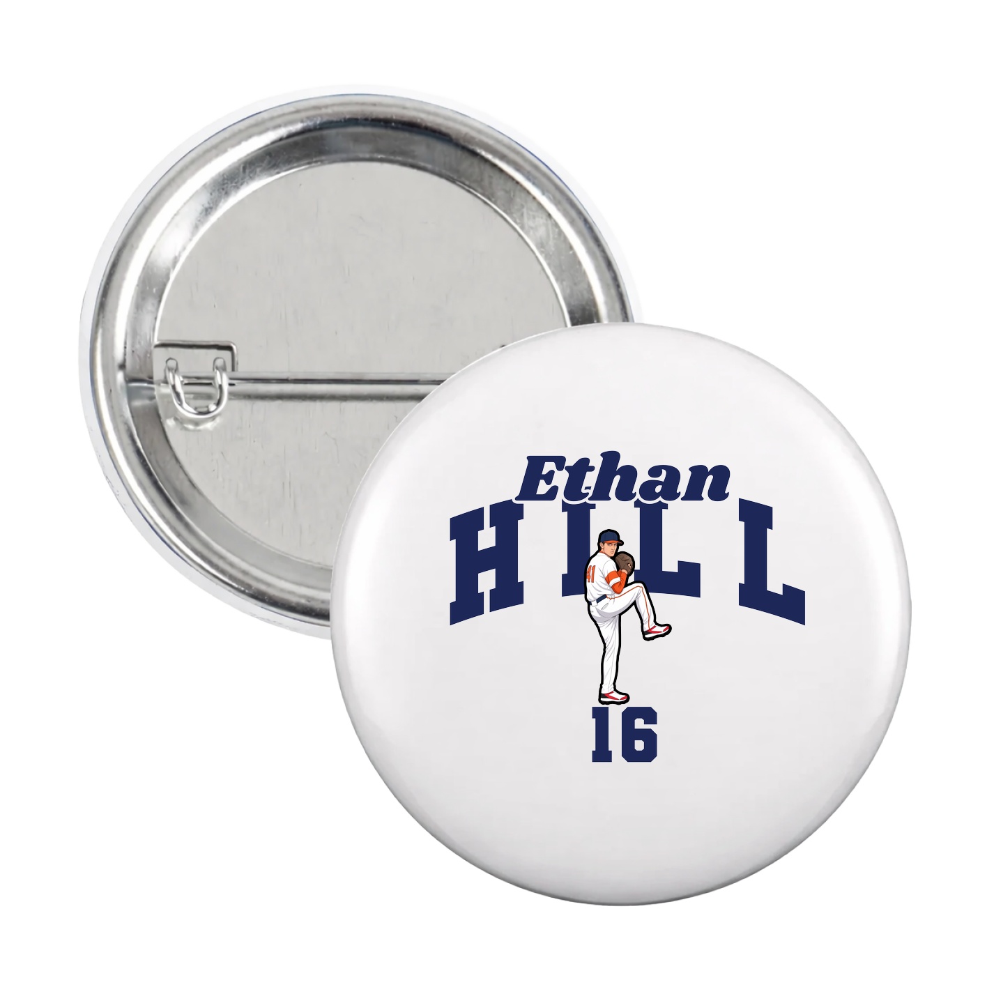 Game Day Button — Signature Arch in White