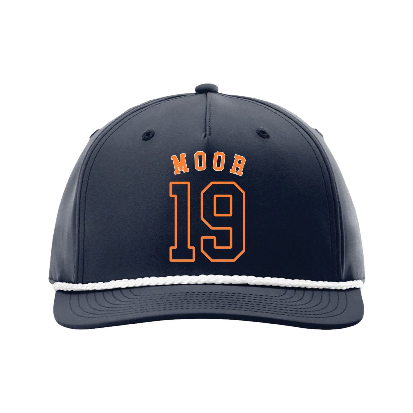 Five-Panel Classic Rope Cap — Shirsey Arch in Navy