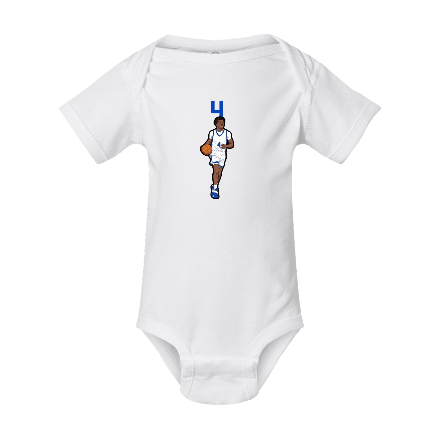 Baby Onesie — Number Top in White