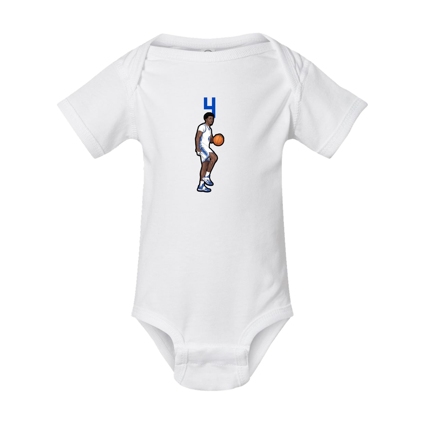 Baby Onesie — Number Top in White
