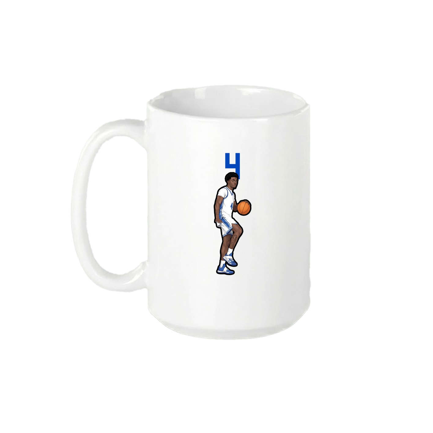 15oz Coffee Mug — Number Top in White