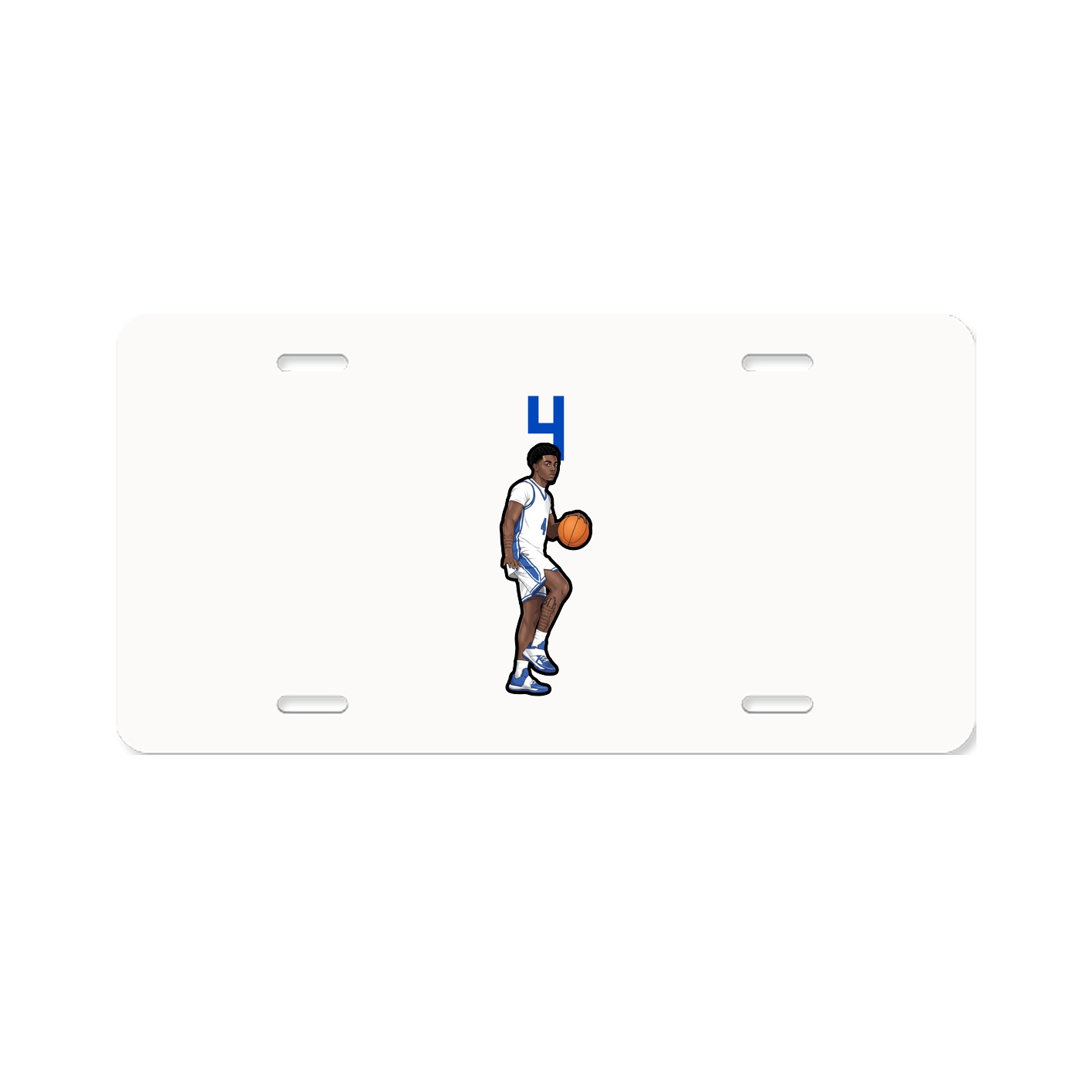 License Plate — Number Top in Classic