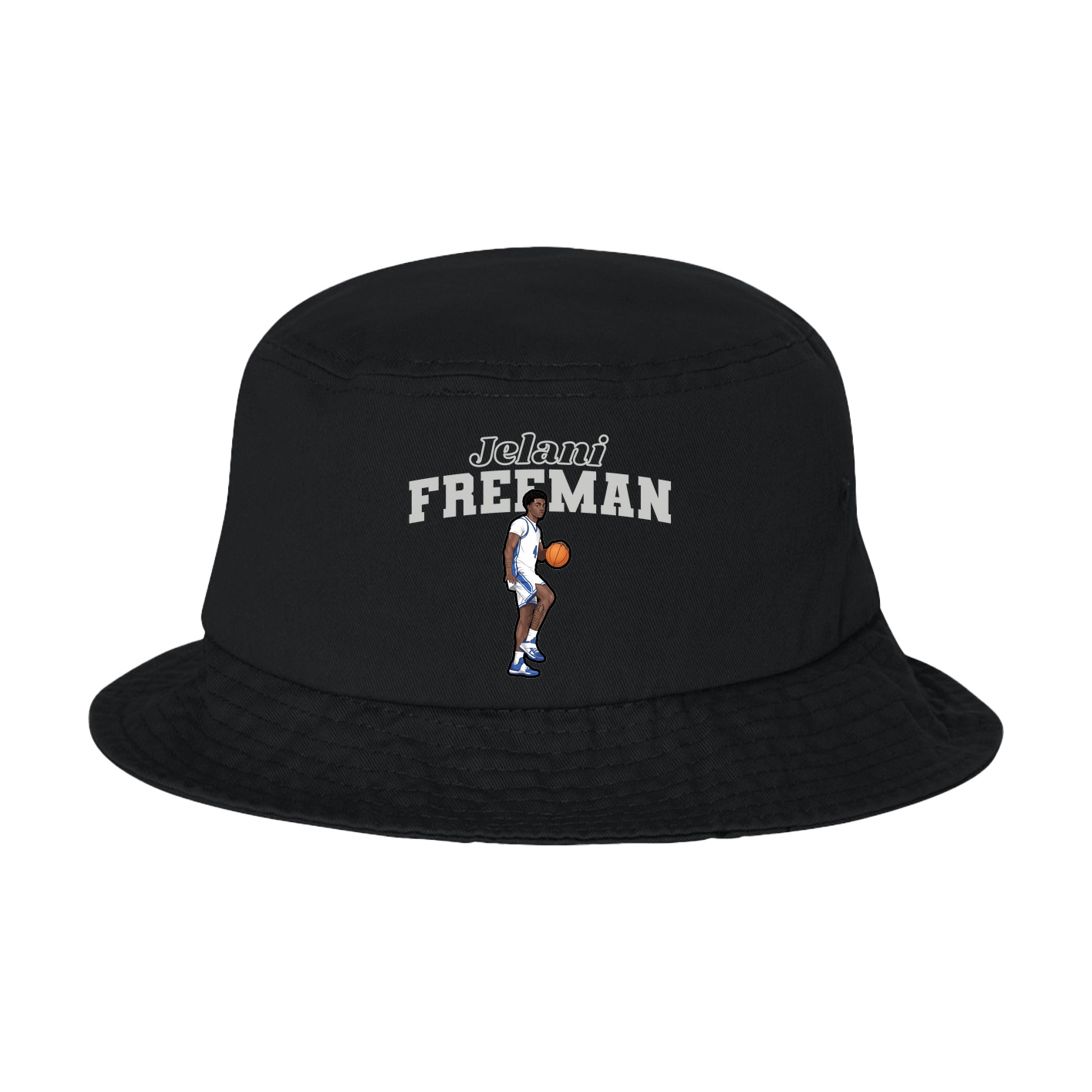Bucket Cap — Name Arch in Black