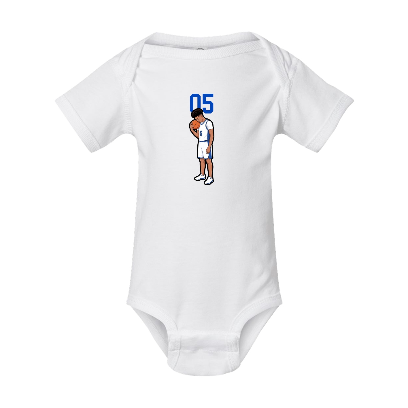 Baby Onesie — Number Top in White