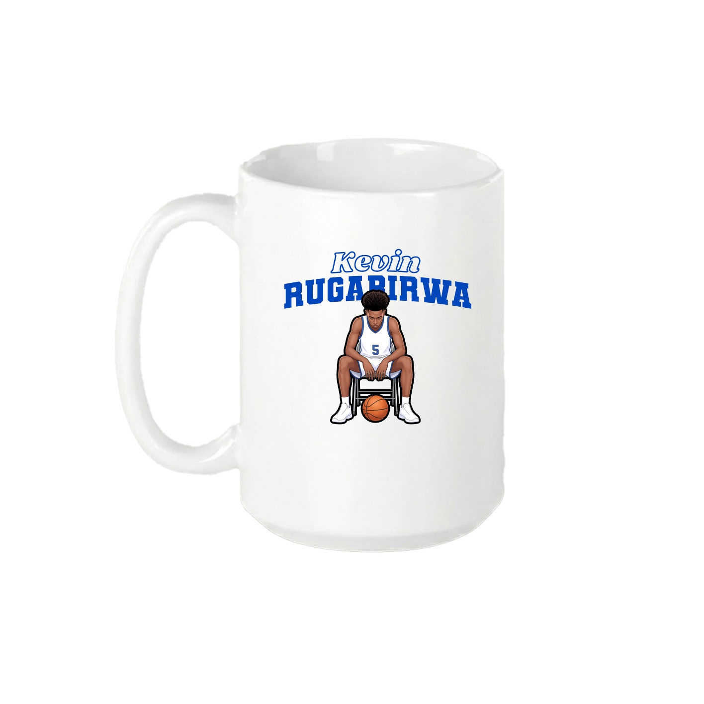15oz Coffee Mug — Name Arch in White