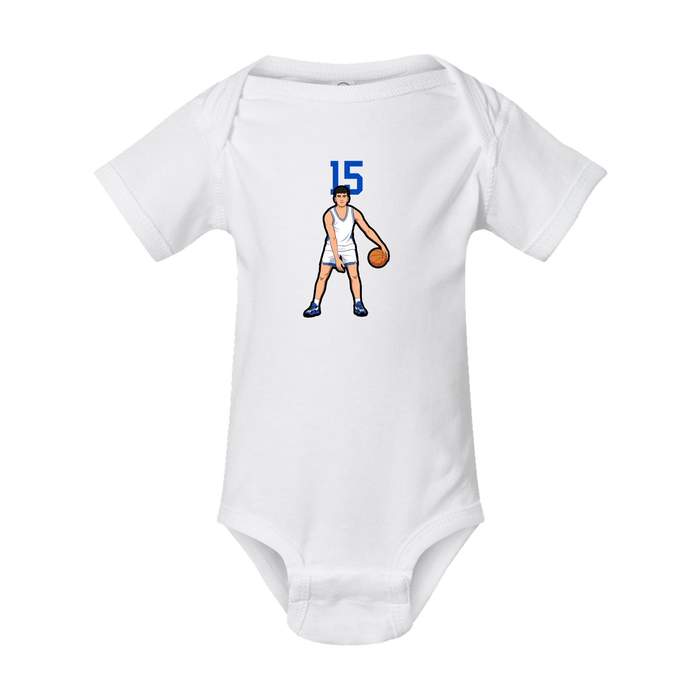 Baby Onesie — Number Top in White