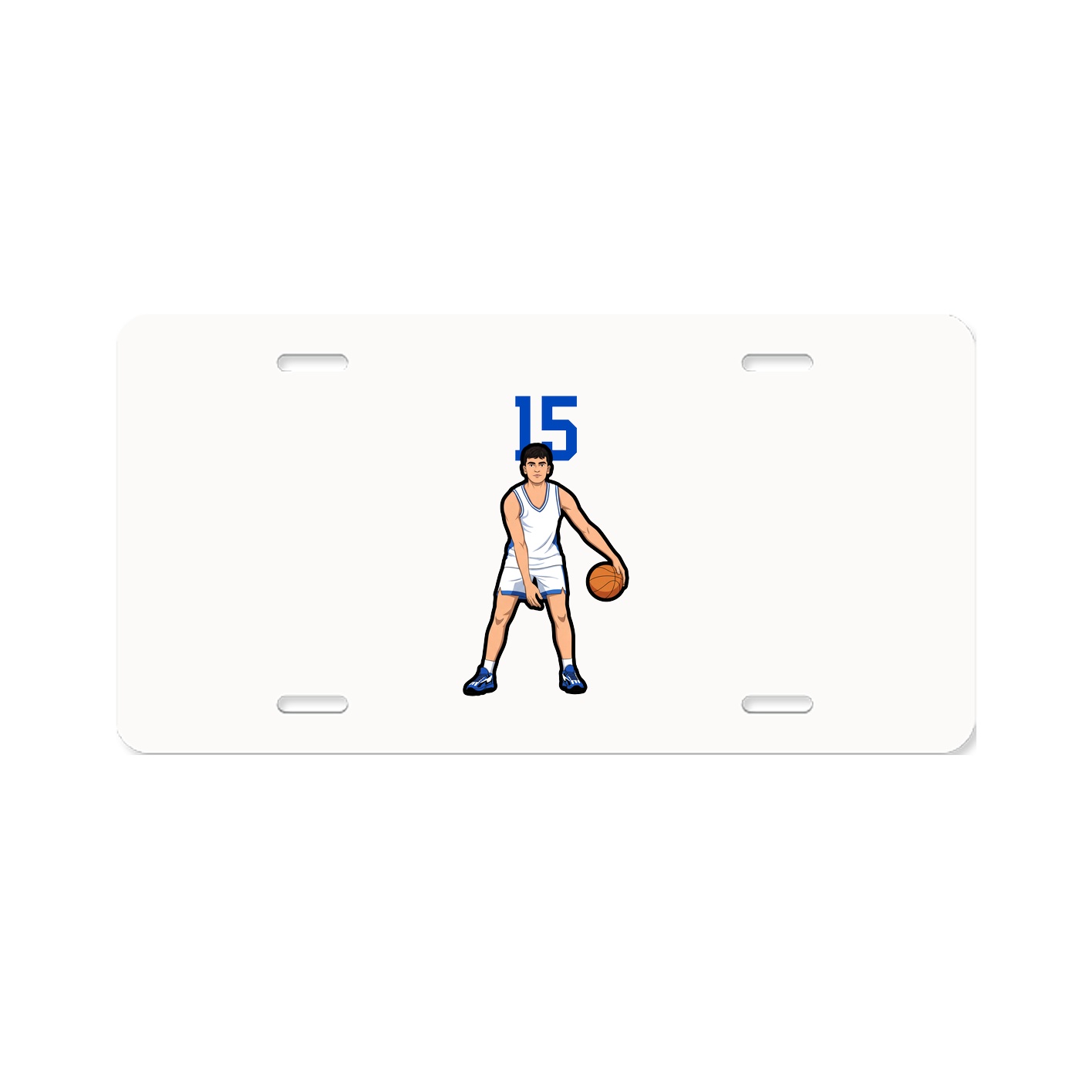 License Plate — Number Top in Classic