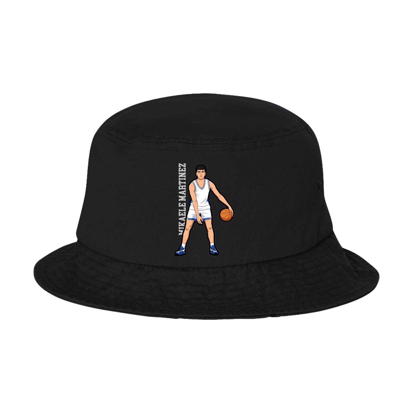 Bucket Cap — Name Vertical in Black