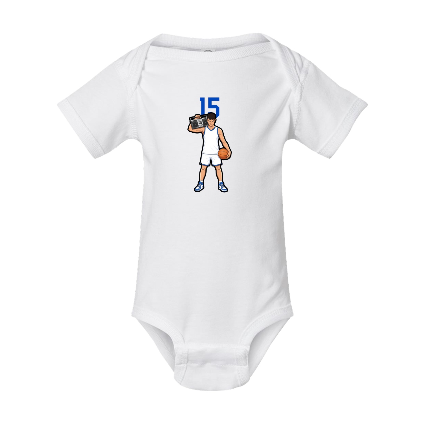 Baby Onesie — Number Top in White