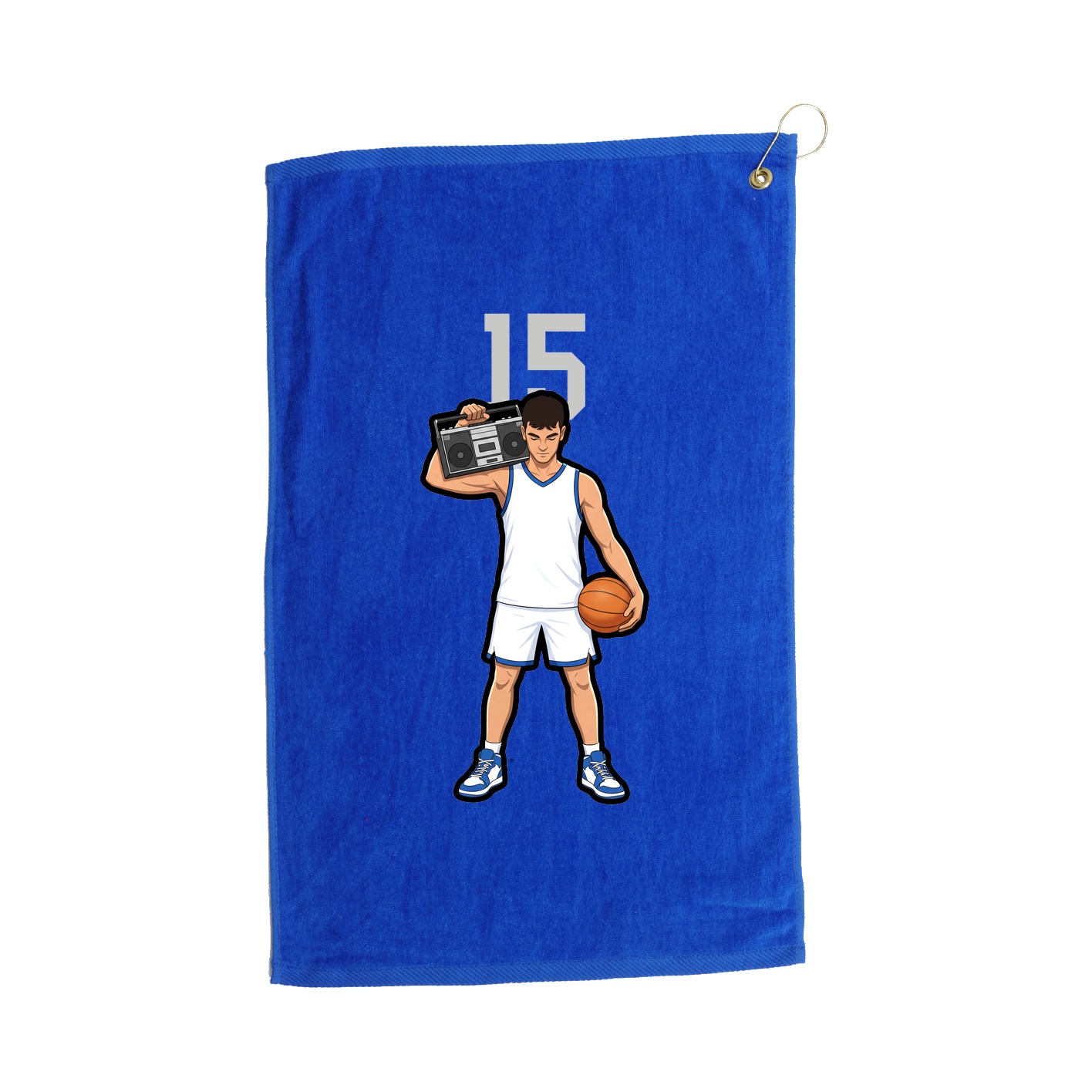Golf Towel — Number Top in Royal