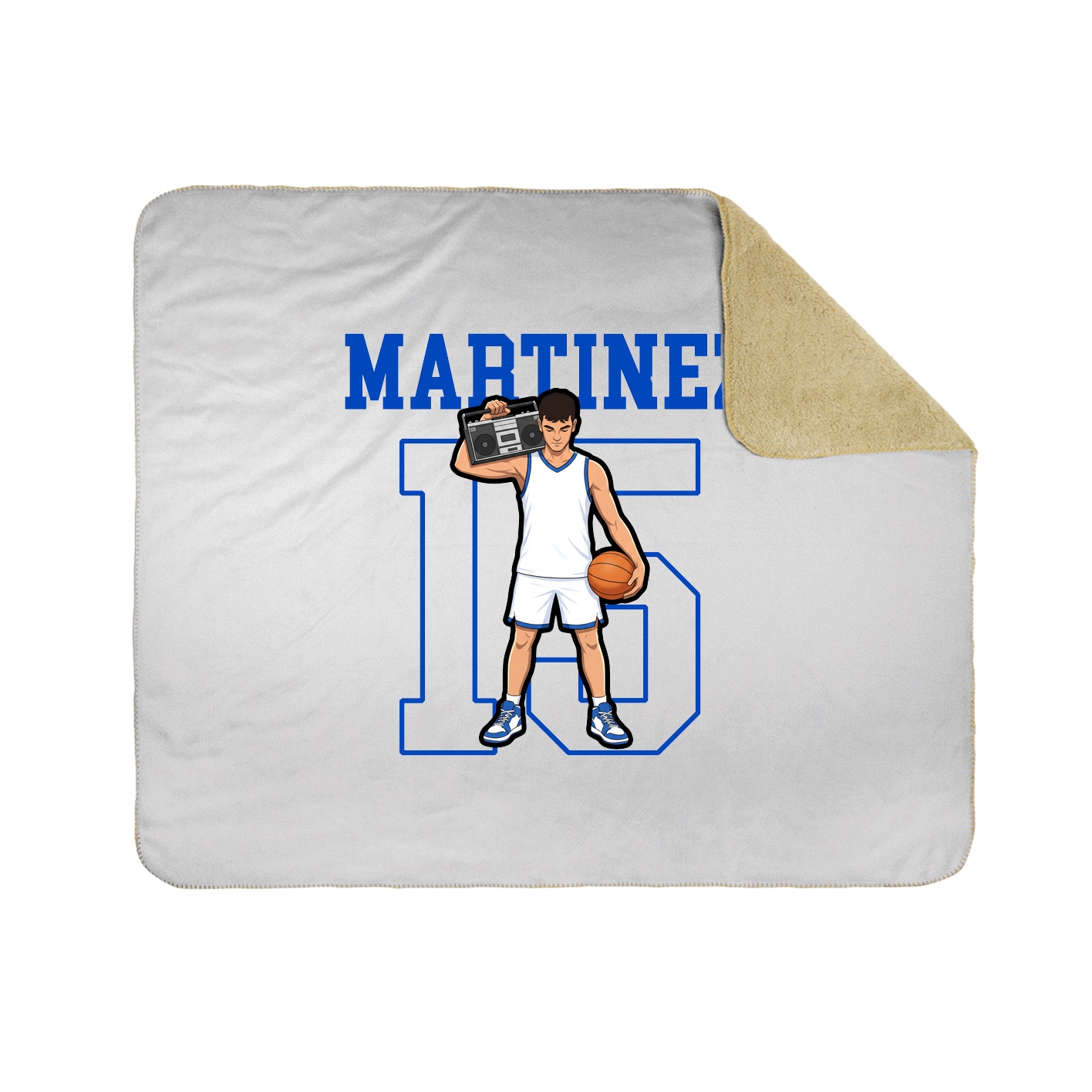 Throw Blanket — Shirsey in White